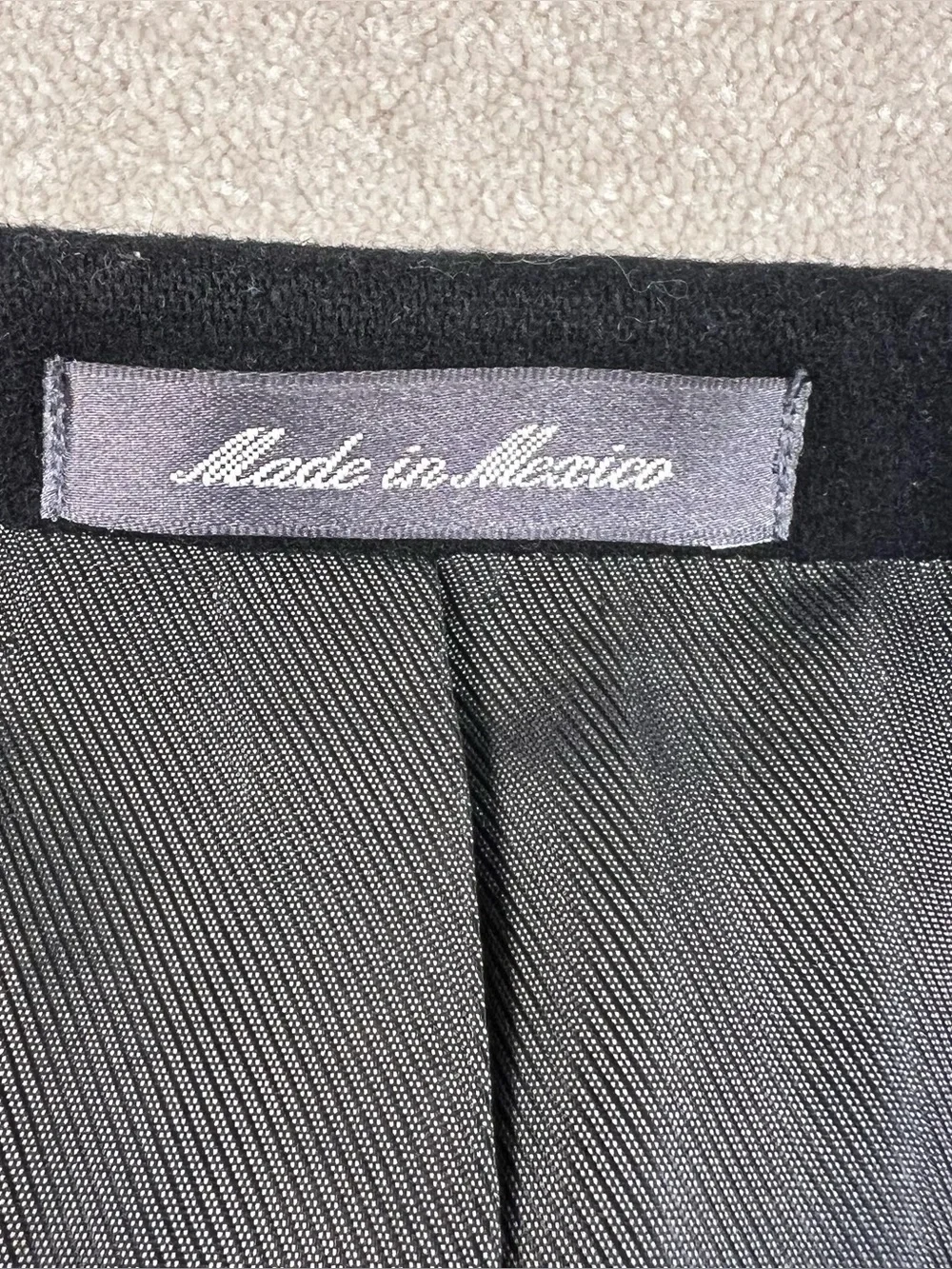 Oscar de la Renta Cashmere Wool Blend Blazer Suit Jacket Black 3 Button Mens 38R